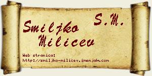 Smiljko Milićev vizit kartica